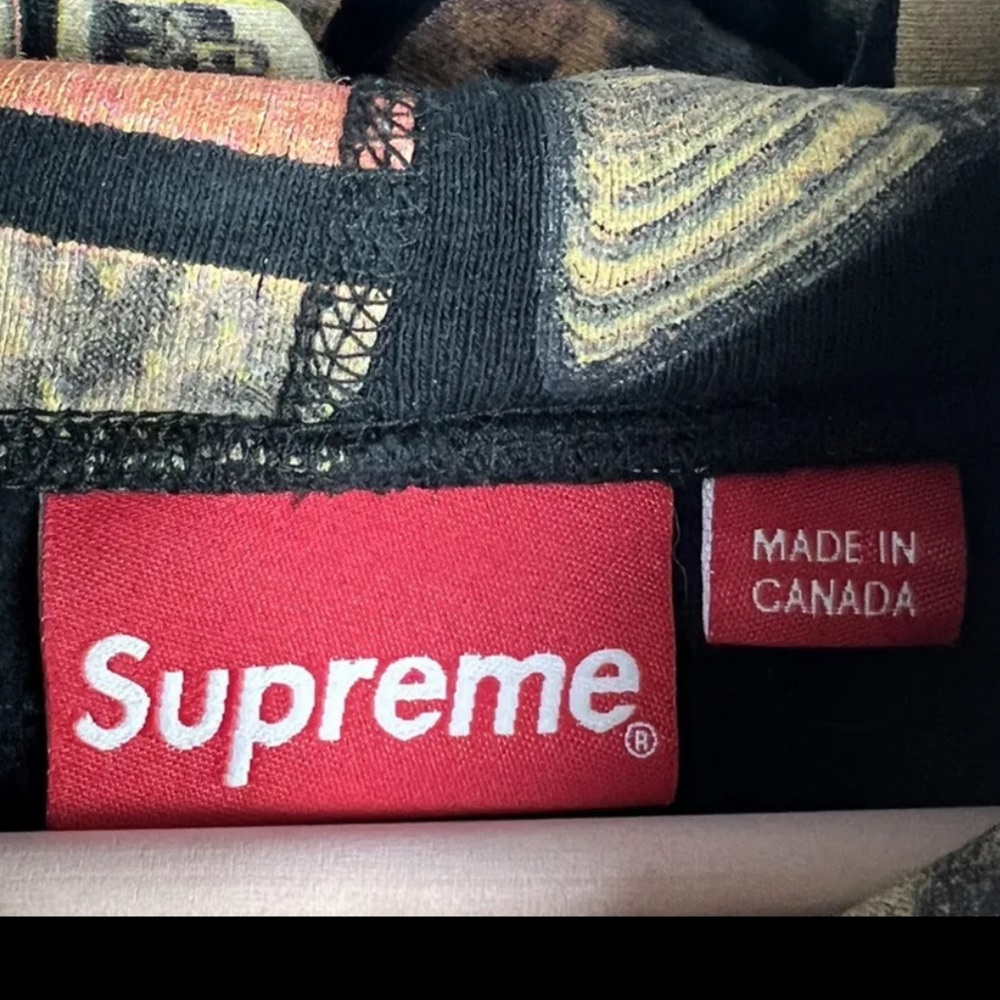 RARE Supreme Thrills All Over Print Hoodie Men’s S Black SS17 Playboi Carti - Picture 9 of 11